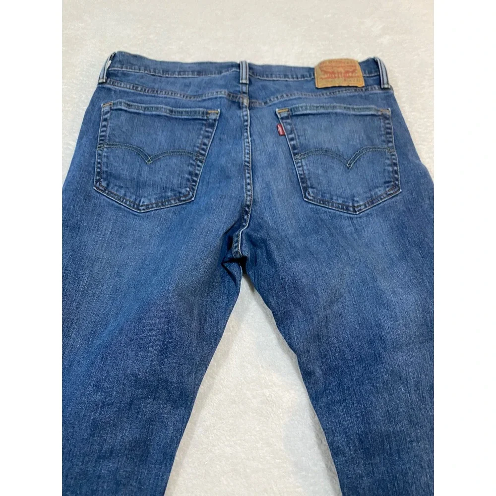 Levis 559 Relaxed Straight Leg Jeans Mens 36x32 Blue Stretch Denim 00559-0421
